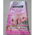 color printed laminated pp woven animal feed bag,25kg pig horse food bag